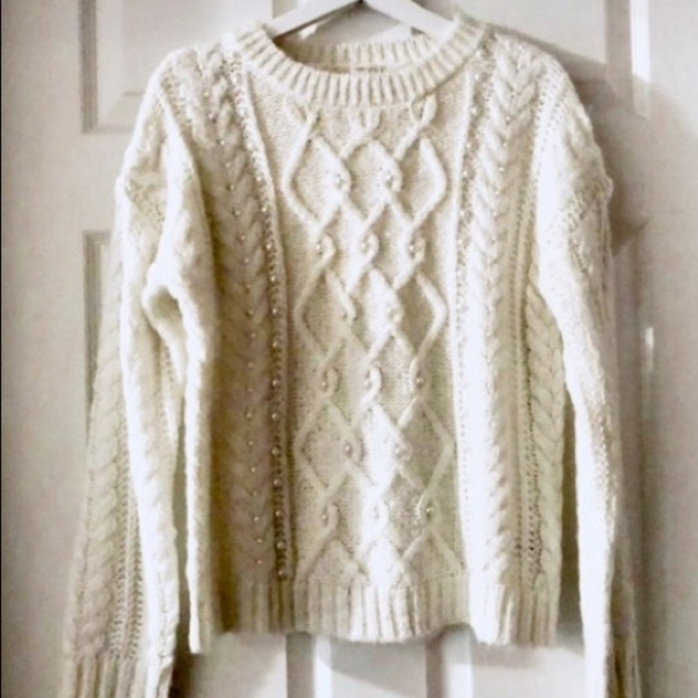 Pearl white sweater